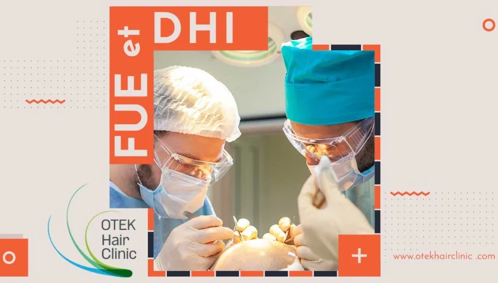 FUE Extraction Dunites Folliculaires et DHI Implantation Directe Des Cheveux