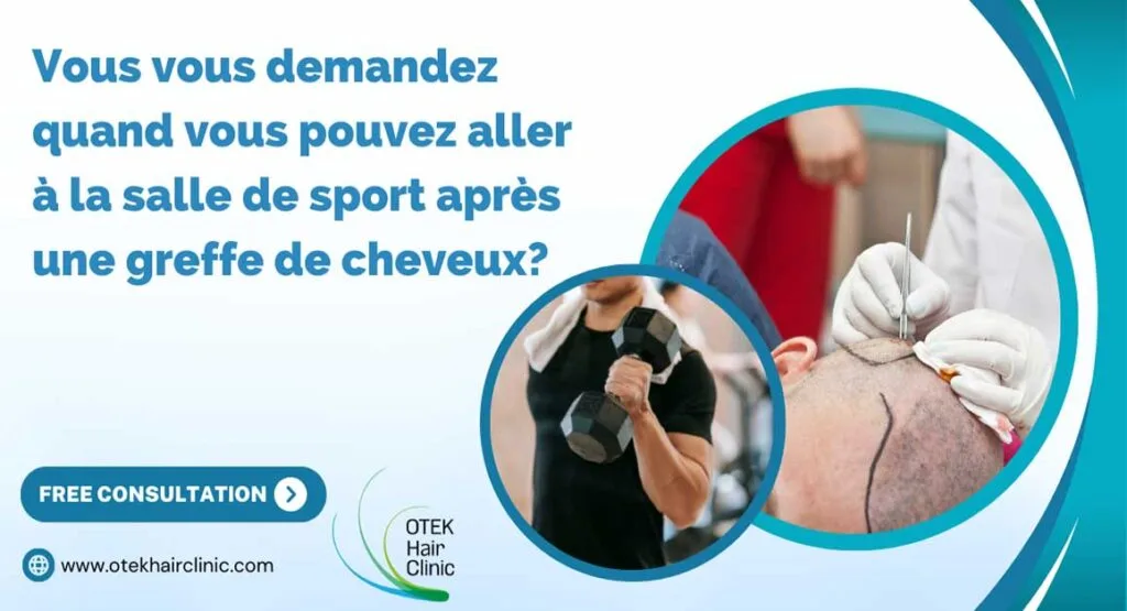 Vous vous demandez quand vous pouvez aller à la salle de sport après une greffe de cheveux? 2 Vous vous demandez quand vous pouvez aller a la salle de sport apres une greffe de cheveux